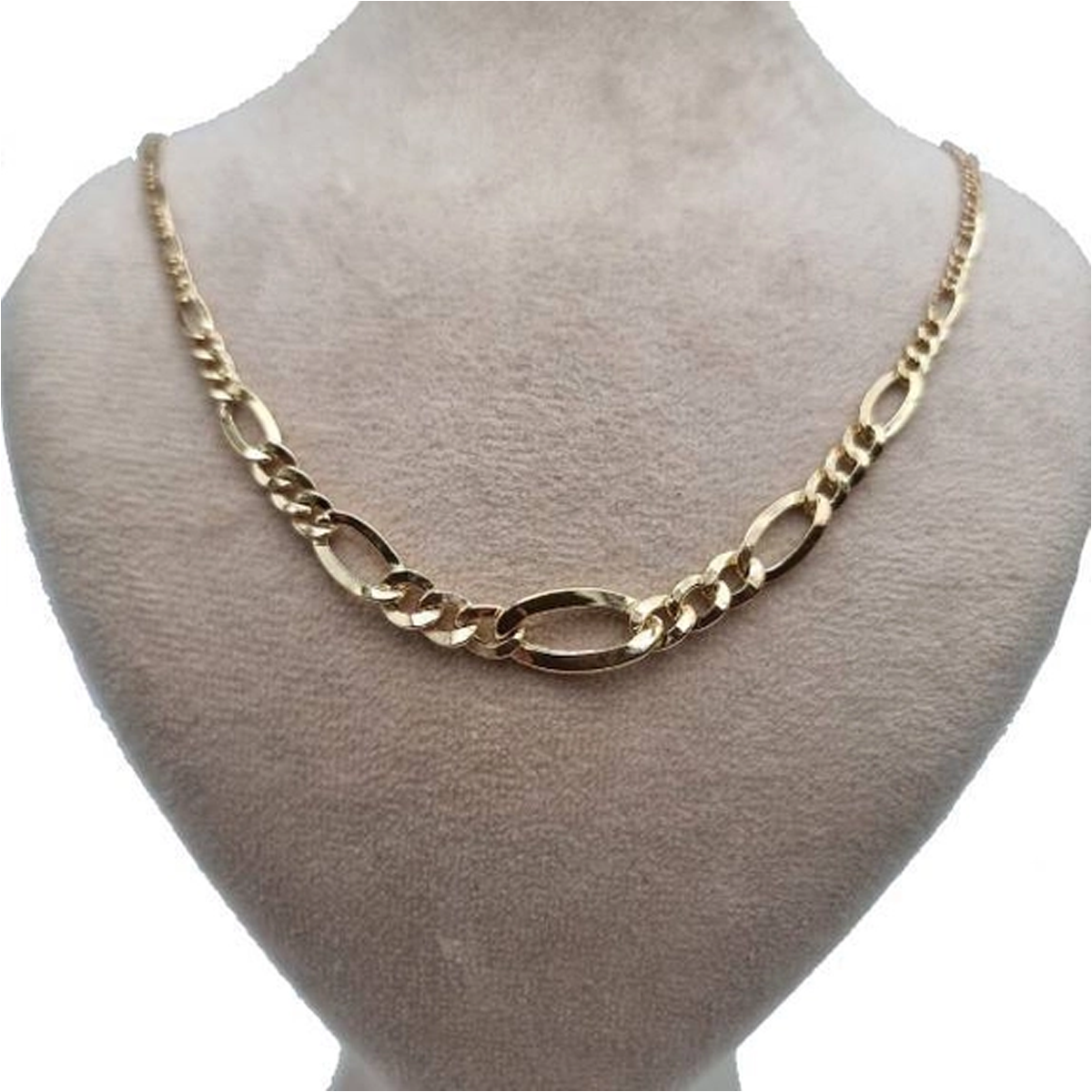 گردنبند طلا زنانه اپال گلد مدل زنجیر فیگارو کونیک کد sh0271