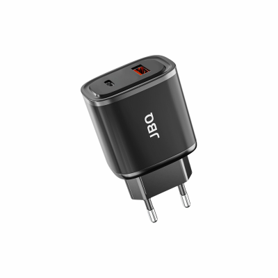 شارژر دیواری جی بی کیو مدل HC-NP20 L توان 20 وات به همره کابل لایتنینگ