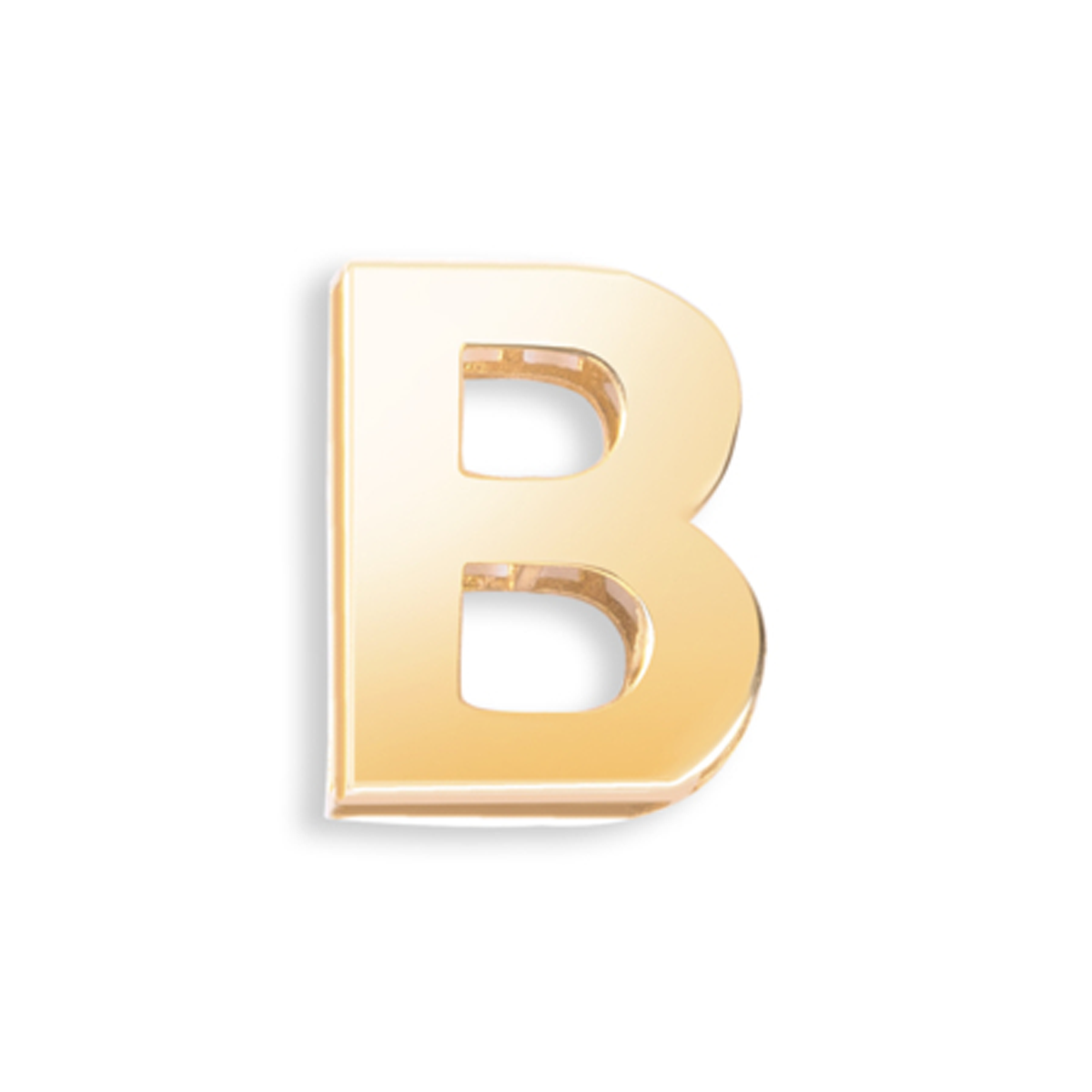 آویز طلا زنانه مدل حرف B کد wa3692