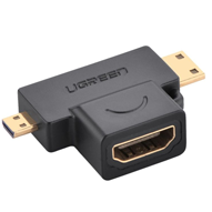 مبدل Micro HDMI و Mini HDMI به HDMI یوگرین مدل 20144
