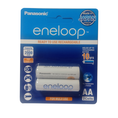 باتری قلمی قابل شارژ پاناسونیک مدل bk3mcce-4bt-Eneloop pro بسته 2 عددی باتری قلمی قابل شارژ پاناسونیک مدل bk3mcce/4bt/Eneloop pro بسته 2 عددی