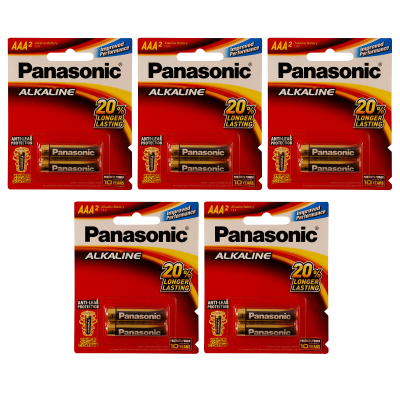 باتری نیم قلمی پاناسونیک مدل LR03T-2B بسته 10 عددی باتری نیم قلمی پاناسونیک مدل LR03T/2B بسته 10 عددی