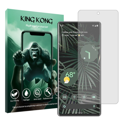 محافظ صفحه نمایش شفاف گوشی گوگل Pixel 6 Pro کینگ کونگ مدل Tough محافظ صفحه نمایش شفاف گوشی گوگل Pixel 6 Pro کینگ کونگ مدل Tough