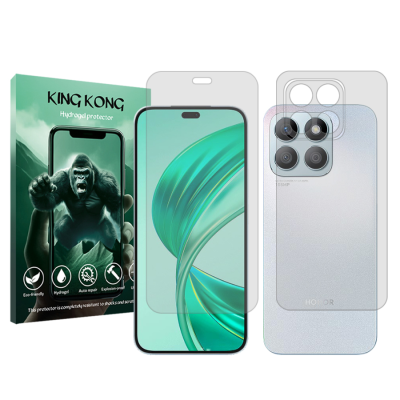 محافظ صفحه نمایش شفاف گوشی آنر X8b کینگ کونگ مدل Tough به همراه محافظ پشت گوشی