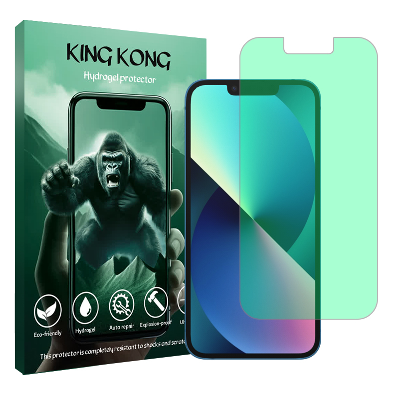 محافظ صفحه نمایش گرین لایت گوشی اپل iPhone 13 کینگ کونگ مدل Tough محافظ صفحه نمایش گرین لایت گوشی اپل iPhone 13 کینگ کونگ مدل Tough