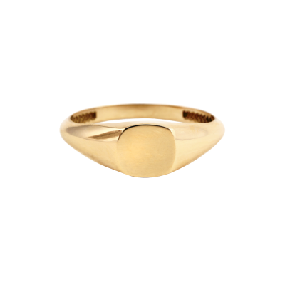 انگشتر طلا 18 عیار زنانه بان گالری مدل میرر مربع سایز 54