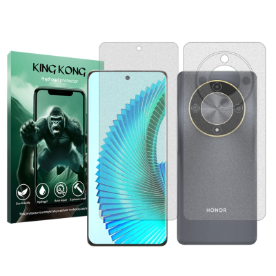 محافظ صفحه نمایش مات گوشی آنر X9b کینگ کونگ مدل Tough به همراه محافظ پشت گوشی