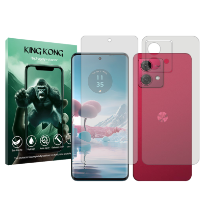 محافظ صفحه نمایش شفاف گوشی موتورولا Moto G84 کینگ کونگ مدل Tough به همراه محافظ پشت گوشی