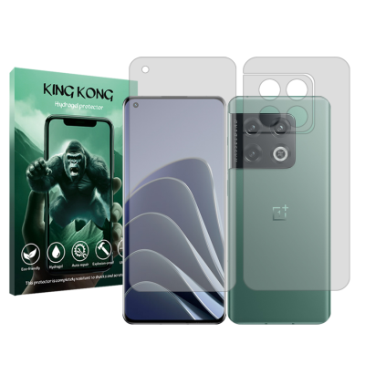 محافظ صفحه نمایش شفاف گوشی وان پلاس 10 Pro کینگ کونگ مدل Tough به همراه محافظ پشت گوشی