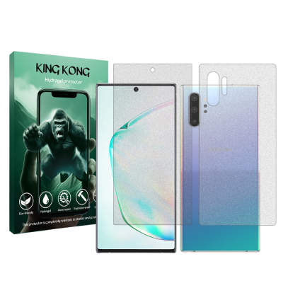 محافظ صفحه نمایش مات گوشی سامسونگ Galaxy Note 10 Plus 5G کینگ کونگ مدل Tough به همراه محافظ پشت گوشی