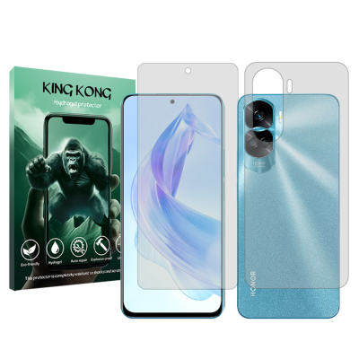 محافظ صفحه نمایش شفاف گوشی آنر 90 Lite کینگ کونگ مدل Tough به همراه محافظ پشت گوشی