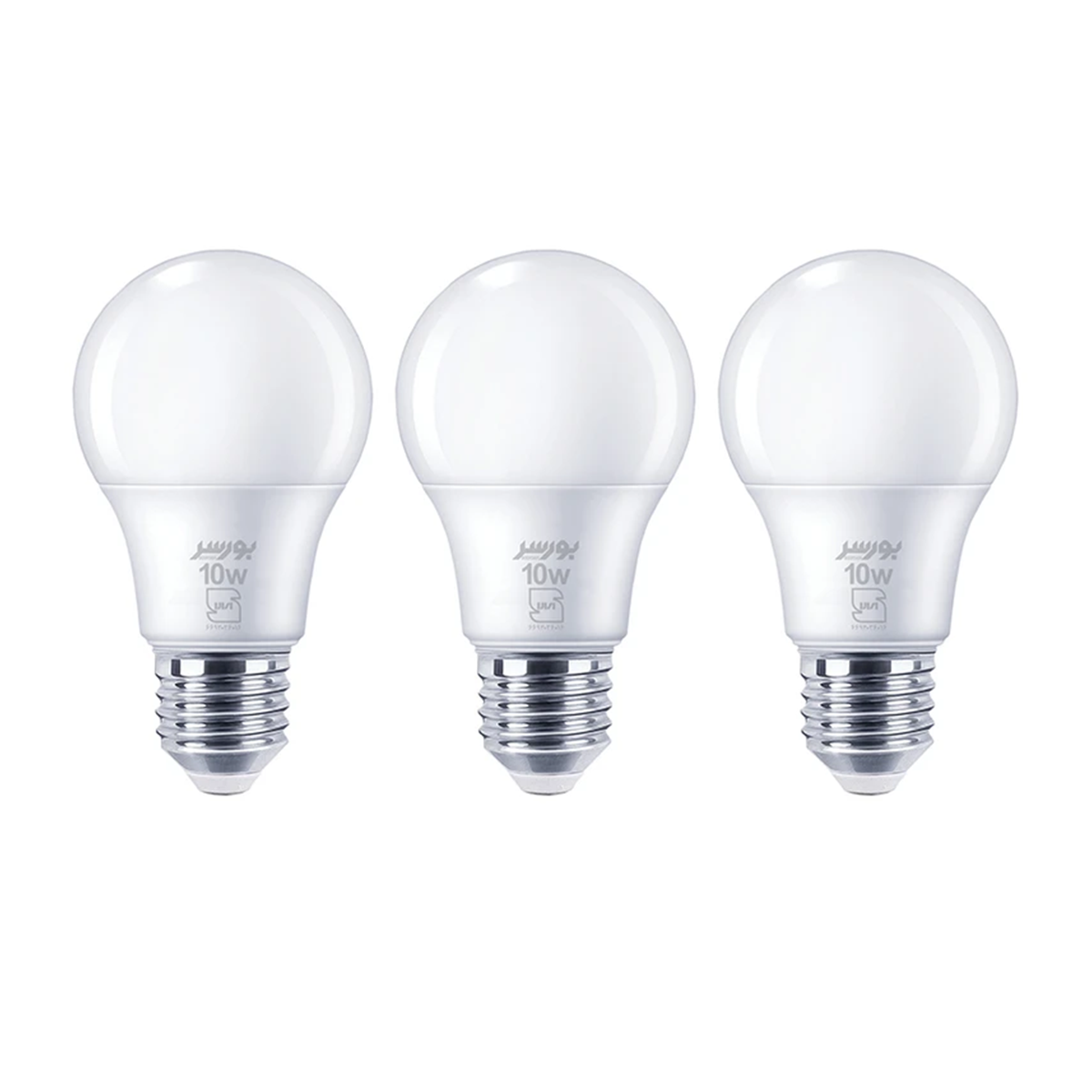لامپ LED حبابی 10 وات بورسر مدل A60 پایه E27 پک 3 عدد لامپ LED حبابی 10 وات بورسر مدل A60 پایه E27 پک 3 عدد-small-image