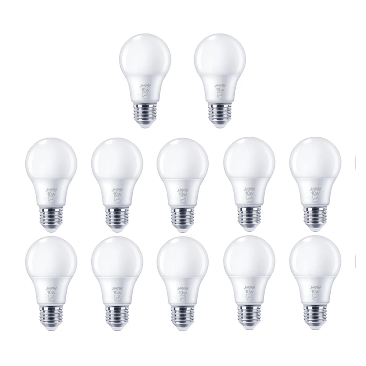 لامپ LED حبابی 10 وات بورسر مدل A60 پایه E27 پک 10 عدد لامپ LED حبابی 10 وات بورسر مدل A60 پایه E27 پک 10 عدد-small-image