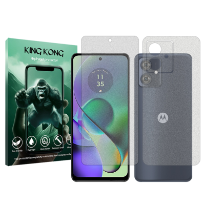 محافظ صفحه نمایش مات گوشی موتورولا Moto G54 کینگ کونگ مدل Tough به همراه محافظ پشت گوشی