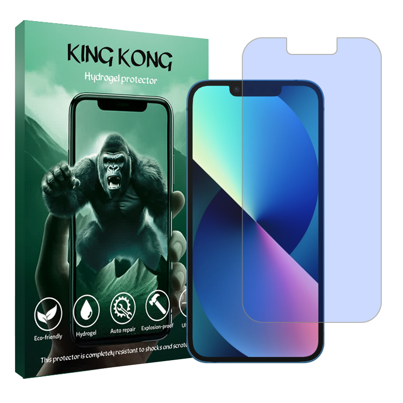 محافظ صفحه نمایش آنتی بلو گوشی اپل iPhone 13 کینگ کونگ مدل Tough