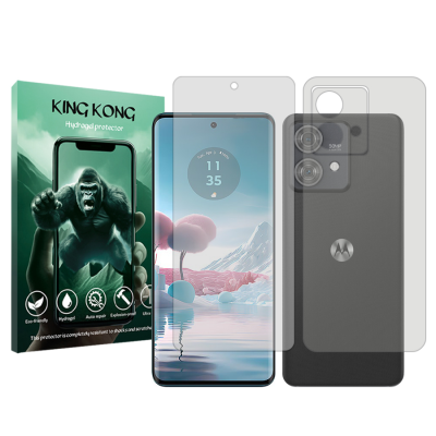 محافظ صفحه نمایش شفاف گوشی موتورولا Edge 40 Neo کینگ کونگ مدل Tough به همراه محافظ پشت گوشی