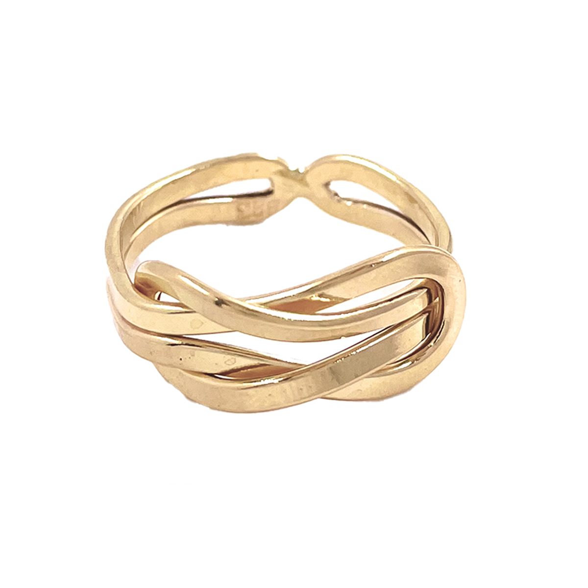 انگشتر طلا 18 عیار زنانه هماتیت گلد مدل بینهایت آنسه کد 132462 سایز 59