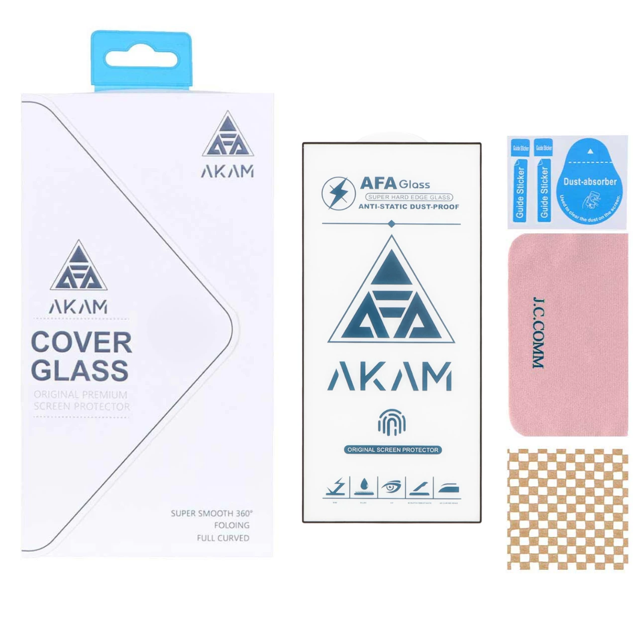 محافظ صفحه نمایش شیشه ای گوشی سامسونگ Galaxy S24 Ultra آکام مدل Full Cover ESD