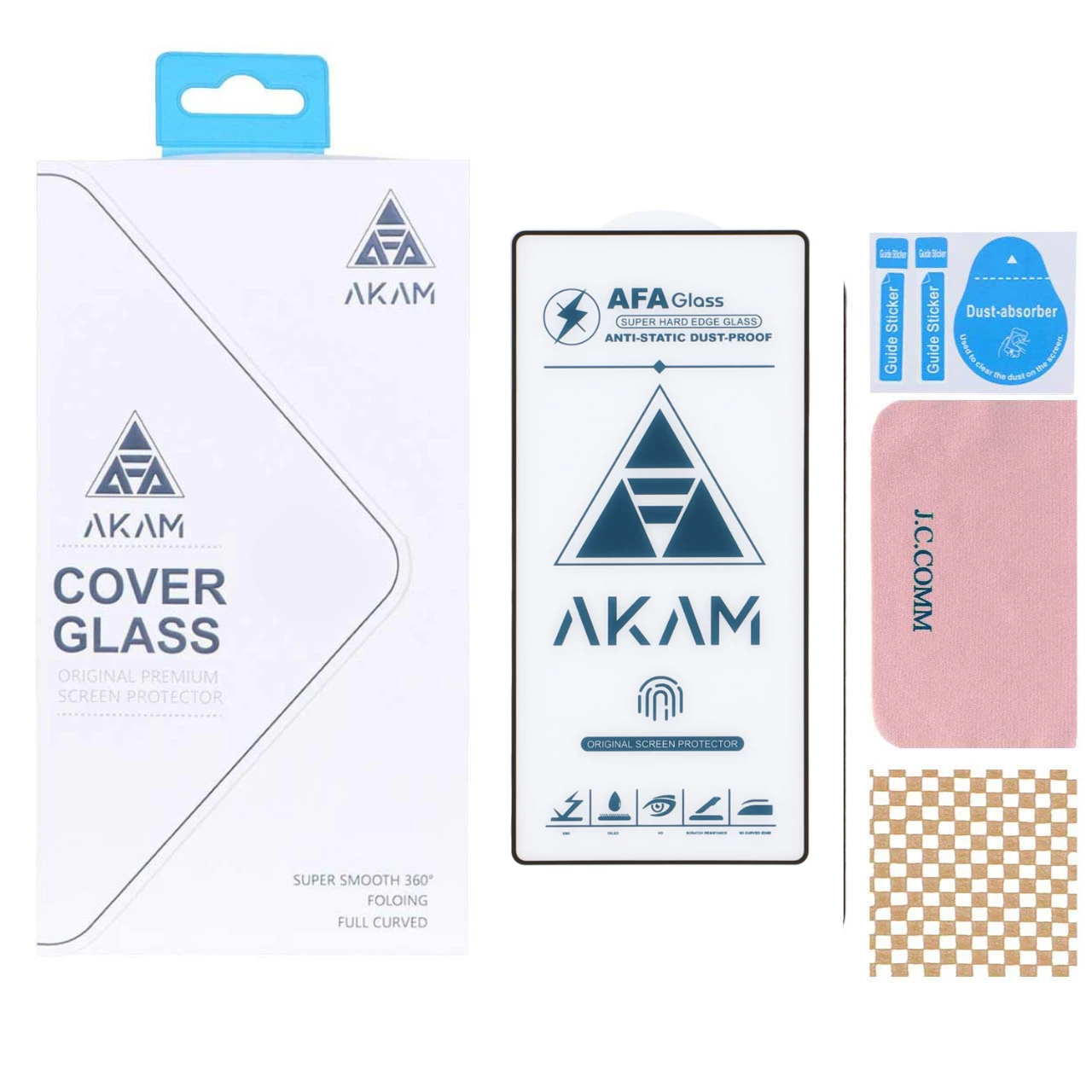 محافظ صفحه نمایش شیشه ای گوشی سامسونگ Galaxy S25 Ultra آکام مدل Full Cover ESD