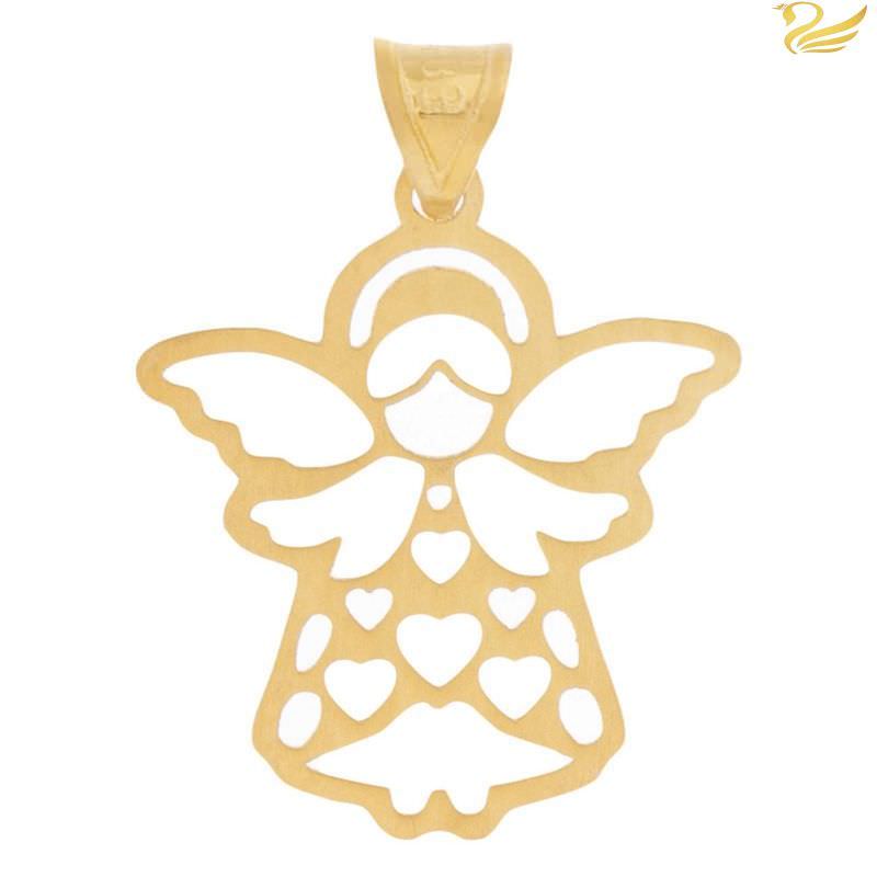 پلاک طلا 18عیار زنانه طرح فرشته مهربون