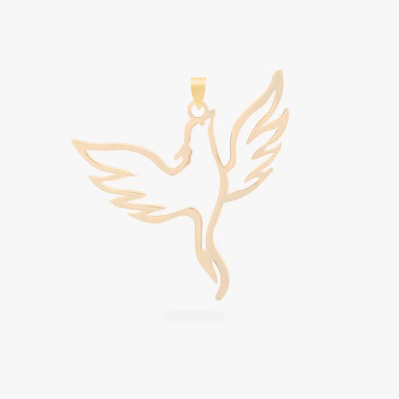 پلاک طلا طرح 18عیار طرح ققنوس