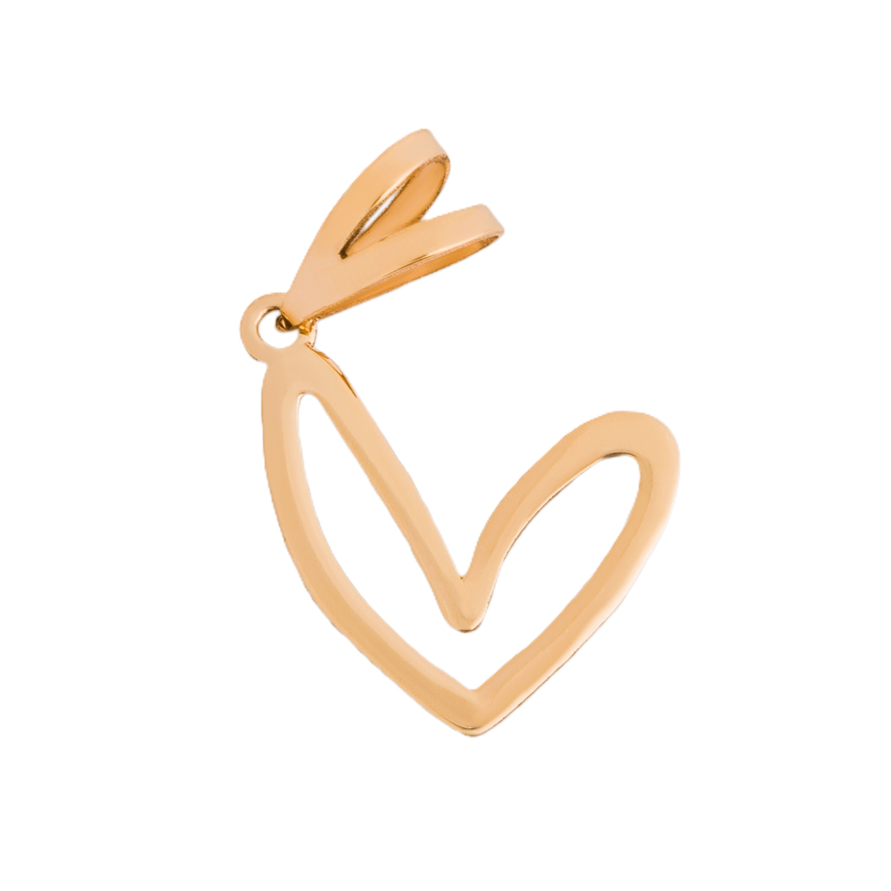 پلاک طلا 18 عیار طرح قلب فرماتیک پلاک طلا 18 عیار طرح قلب فرماتیک