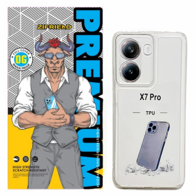 کاور گوشی پوکو X7 Pro زیفرند مدل ژله ای محافظ لنز دار