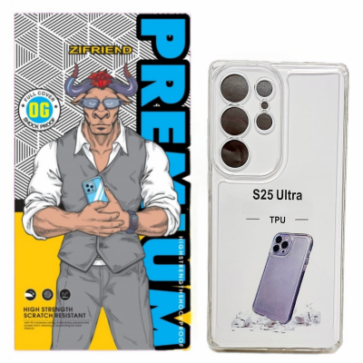 کاور گوشی سامسونگ Galaxy S25 Ultra زیفرند مدل ژله ای محافظ لنز دار کاور گوشی سامسونگ Galaxy S25 Ultra زیفرند مدل ژله ای محافظ لنز دار