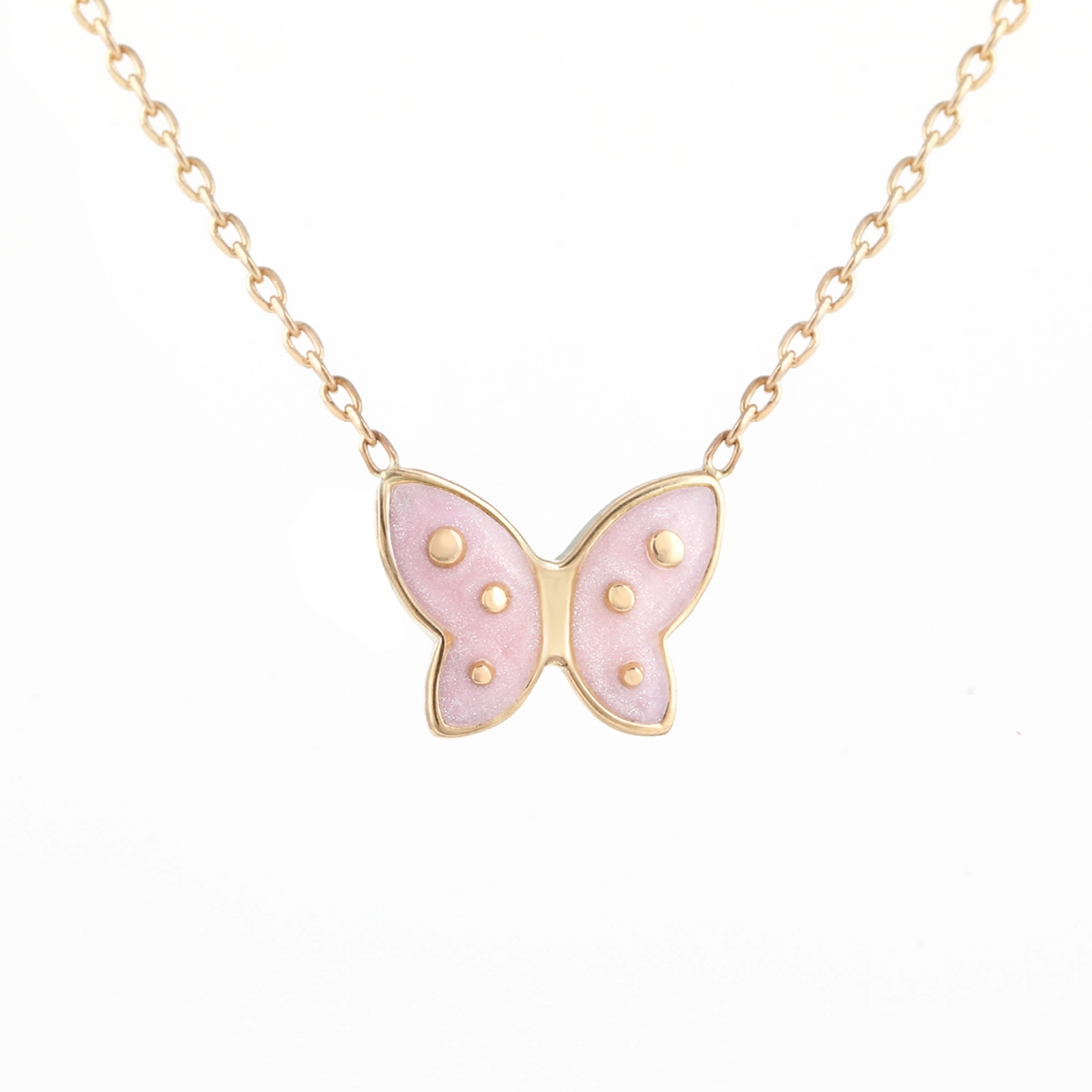 گردنبند طلای زنانه 18 عیار بان گالری مدل فارفالا