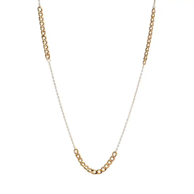 گردنبند طلا 18عیار طرح سه کارتیر و فلامینگو گردنبند طلا 18عیار طرح سه کارتیر و فلامینگو