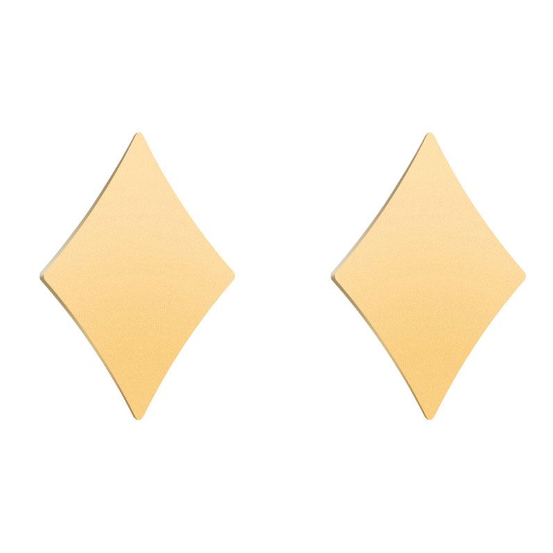 گوشواره طلا 18 عیار زنانه قو طلایی طرح خشت گوشواره طلا 18 عیار زنانه قو طلایی طرح خشت