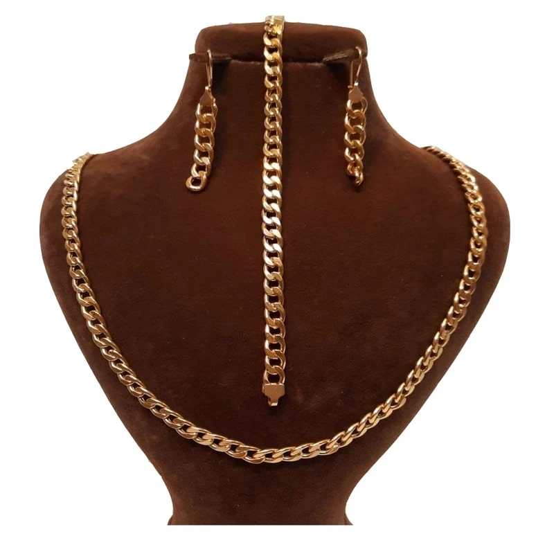 نیم ست طلا 18 عیار زنانه کامک مدل زنجیری نیم ست طلا 18 عیار زنانه کامک مدل زنجیری