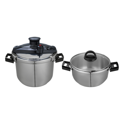 زودپز دوقلو سوپر کاسا مدل Belma گنجایش 6 و 4 لیتر زودپز دوقلو سوپر کاسا مدل Belma گنجایش 6 و 4 لیتر