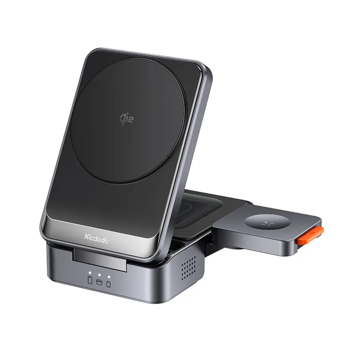 شارژر وایرلس سه کاره مک دودو مدل MagQ Qi2 Magnetic Wireless Charging Station CH-5193