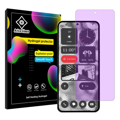 محافظ صفحه نمایش ضد اشعه بنفش گوشی ناتینگ فون 2 آرکا گلس مدل Tough