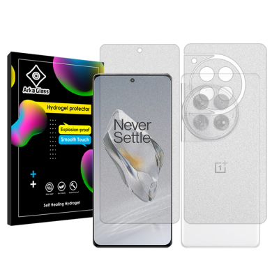 محافظ صفحه نمایش مات گوشی وان پلاس 12 آرکا گلس مدل Tough به همراه محافظ پشت گوشی