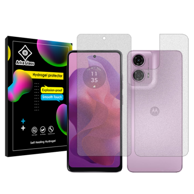 محافظ صفحه نمایش مات گوشی موتورولا Moto G24 آرکا گلس مدل Tough به همراه محافظ پشت گوشی محافظ صفحه نمایش مات گوشی موتورولا Moto G24 آرکا گلس مدل Tough به همراه محافظ پشت گوشی
