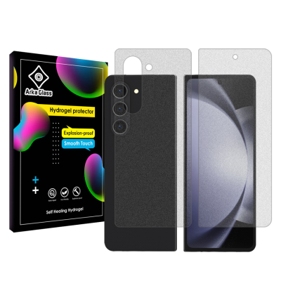 محافظ صفحه نمایش مات گوشی سامسونگ Galaxy Z Fold5 آرکا گلس مدل Tough به همراه محافظ پشت گوشی