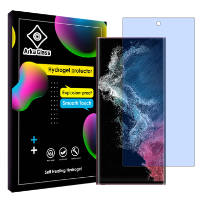 محافظ صفحه نمایش آنتی بلو گوشی سامسونگ Galaxy S22 Ultra 5G آرکا گلس مدل Tough