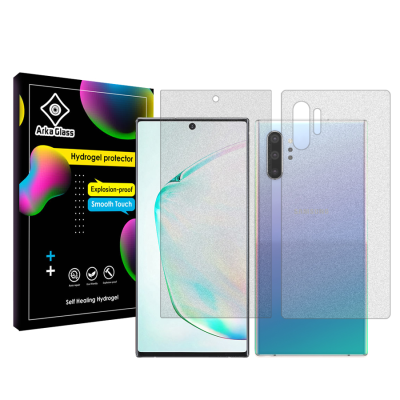 محافظ صفحه نمایش مات گوشی سامسونگ Galaxy Note10 Plus آرکا گلس مدل Tough به همراه محافظ پشت گوشی