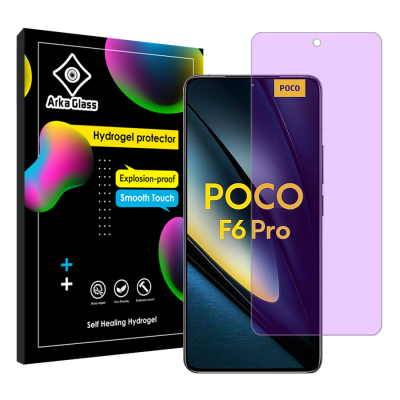 محافظ صفحه نمایش آنتی پرپل گوشی شیائومی Poco F6 Pro آرکا گلس مدل Tough