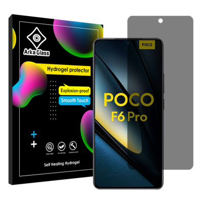 محافظ صفحه نمایش حریم شخصی گوشی شیائومی Poco F6 Pro آرکا گلس مدل Tough