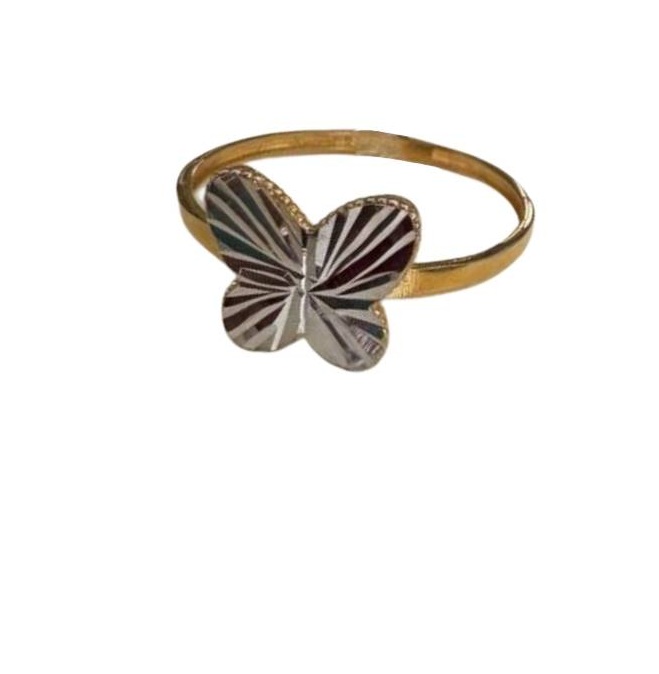 انگشتر طلا 18 عیار زنانه اپال گلد مدل پروانه تراش کد sh0403 سایز 58