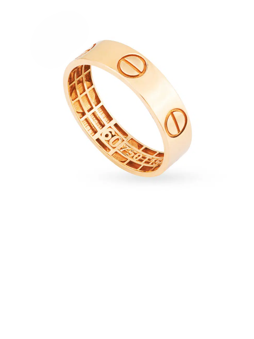 انگشتر طلا 18 عیار زنانه اپال گلد مدل لاو کارتیه کد sh0407 سایز 56