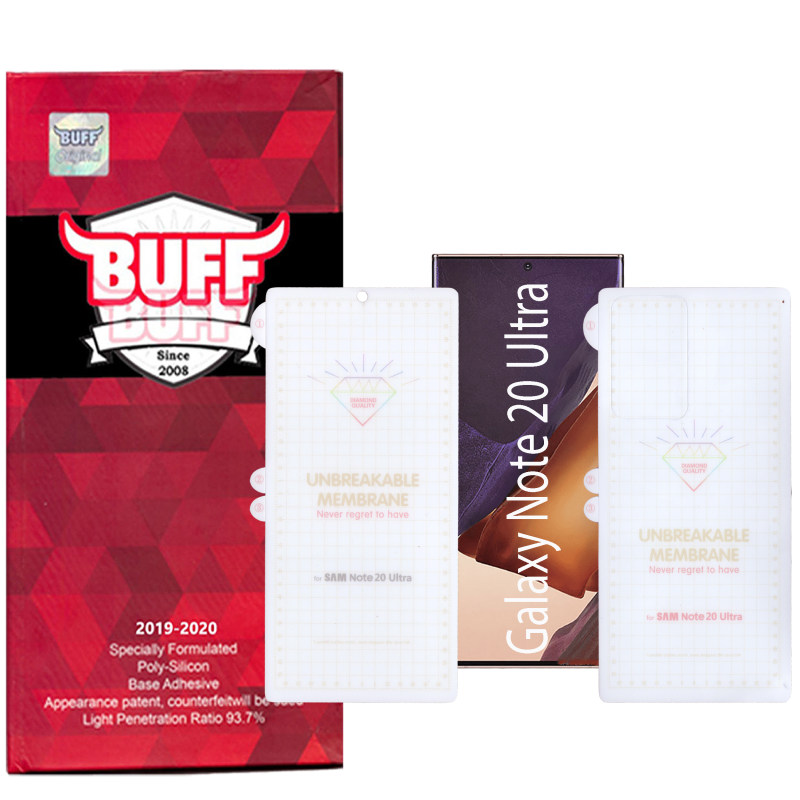محافظ صفحه نمایش و پشت گوشی سامسونگ گلکسی نوت 20 الترا بوف مدل Hg15