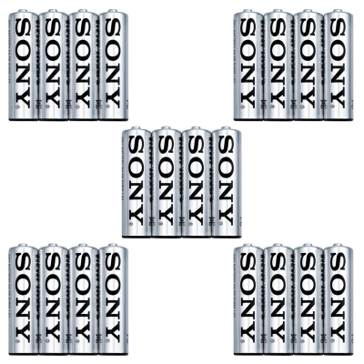 باتری نیم قلمی سونی مدل New Ultra بسته 20 عددی باتری نیم قلمی سونی مدل New Ultra بسته 20 عددی