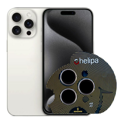 محافظ لنز دوربین گوشی اپل iPhone 15 Pro Max چلیپا مدل Titanium