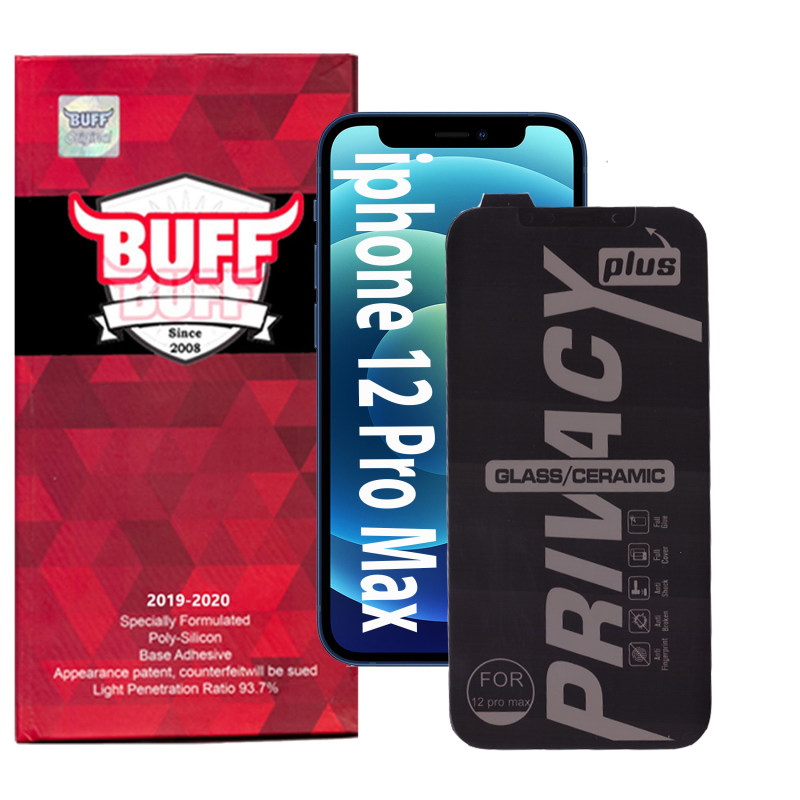 محافظ صفحه نمایش گوشی اپل آیفون 12 پرومکس بوف سرامیکی حریم شخصی مدل shield