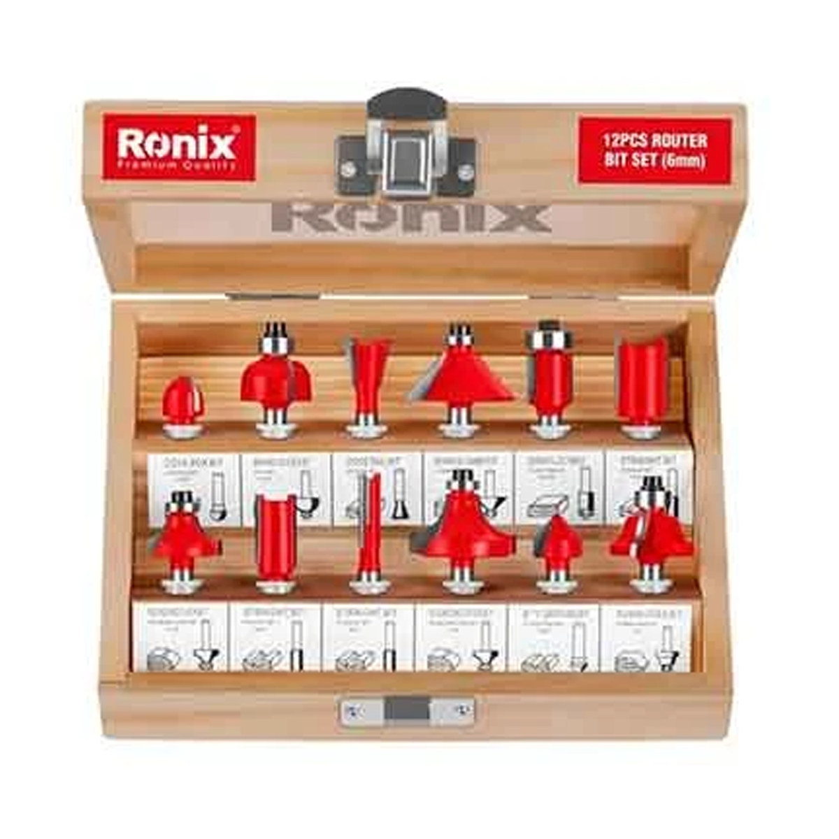 تیغ اورفرز رونیکس مدل RH-5341 مجموعه 12 عددی