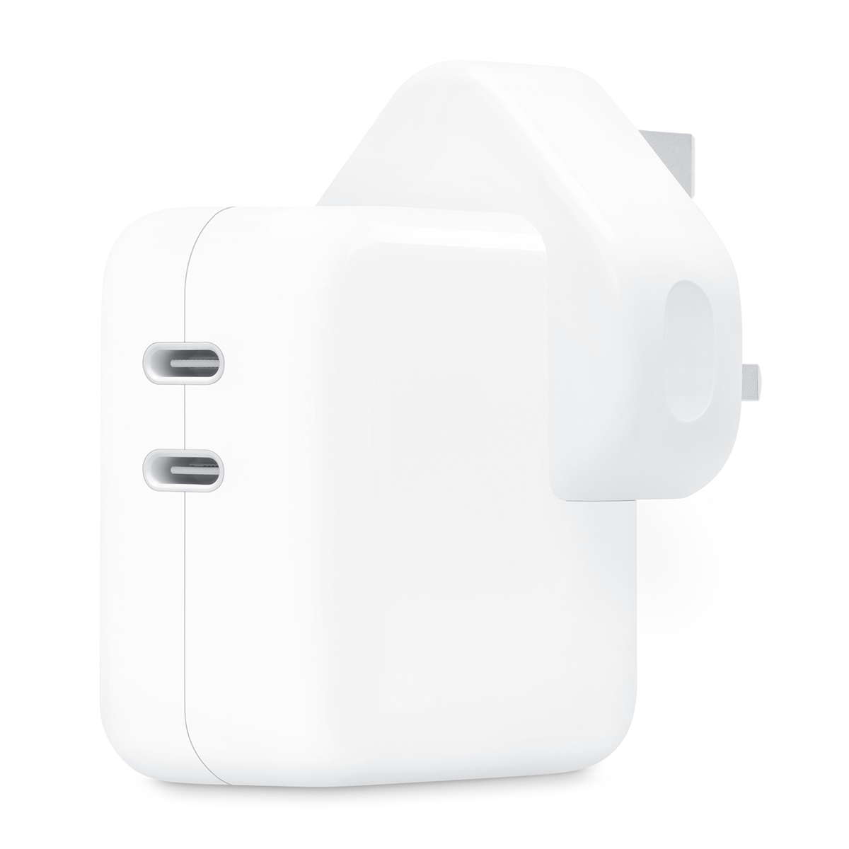 شارژر دیواری اپل مدل Dual USB-C توان 35 وات سه شاخه
